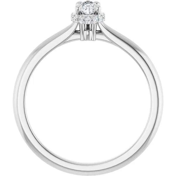 Hidden Halo-Style Engagement Ring Image 2 Ask Design Jewelers Olean, NY
