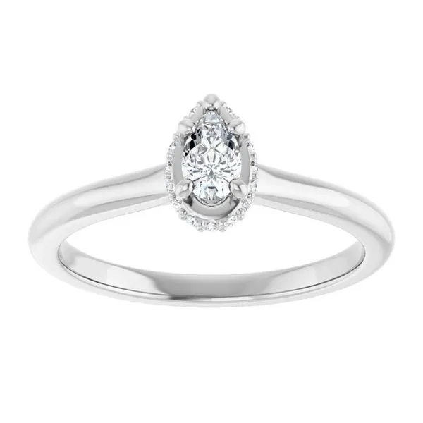 Hidden Halo-Style Engagement Ring Image 3 Ask Design Jewelers Olean, NY