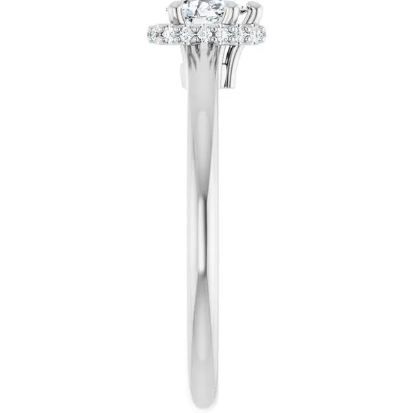 Hidden Halo-Style Engagement Ring Image 4 Ask Design Jewelers Olean, NY
