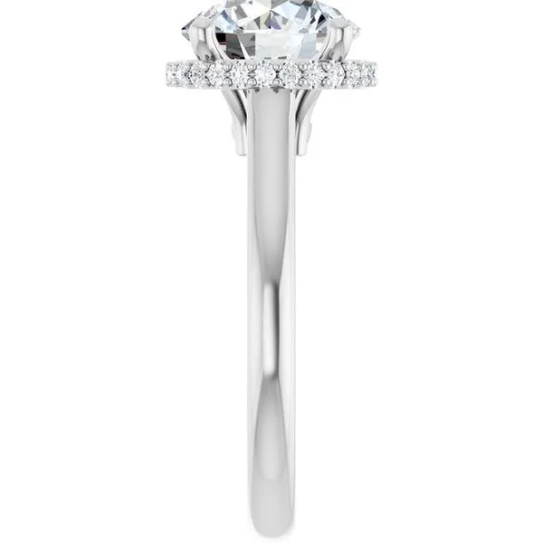 Hidden Halo-Style Engagement Ring Image 4 Don's Jewelry & Design Washington, IA