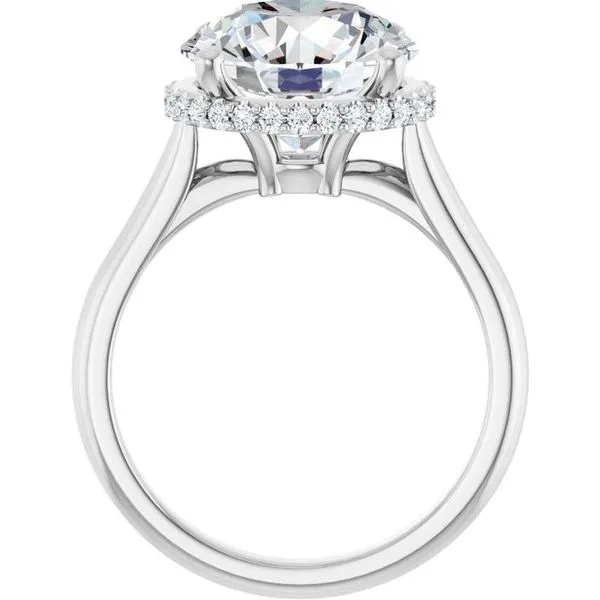 Hidden Halo-Style Engagement Ring Image 2 Don's Jewelry & Design Washington, IA