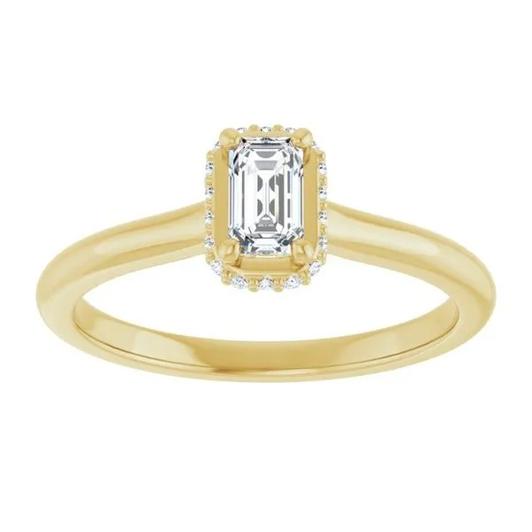 Hidden Halo-Style Engagement Ring Image 3 Raleigh Diamond Fine Jewelry Raleigh, NC