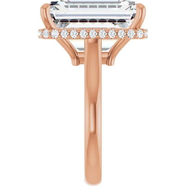 Hidden Halo-Style Engagement Ring Image 4 Shipley's Fine Jewelry Hampstead, MD