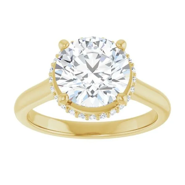 Hidden Halo-Style Engagement Ring Image 3 Raleigh Diamond Fine Jewelry Raleigh, NC