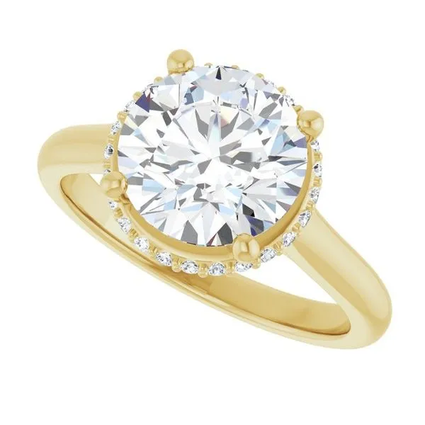 Hidden Halo-Style Engagement Ring Image 5 Don's Jewelry & Design Washington, IA