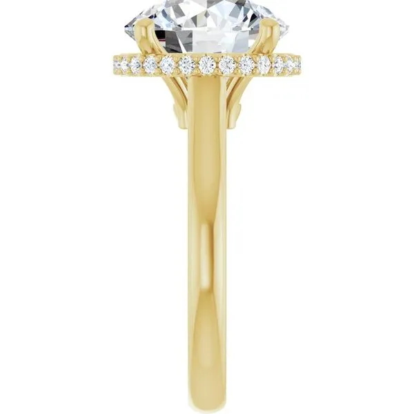 Hidden Halo-Style Engagement Ring Image 4 JF Jones Jewelers Rochester, NY
