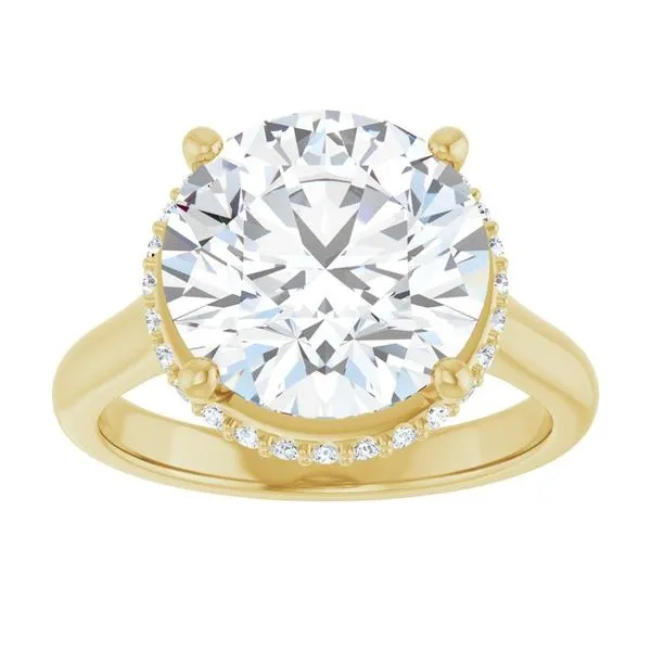 Hidden Halo-Style Engagement Ring Image 3 Don's Jewelry & Design Washington, IA