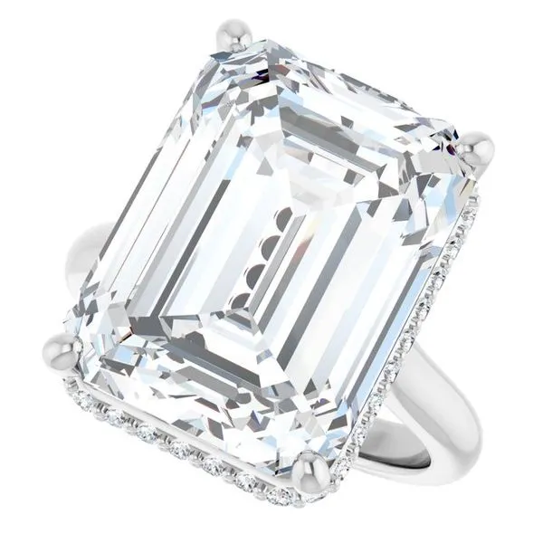 Hidden Halo-Style Engagement Ring Image 5 J. Thomas Jewelers Rochester Hills, MI