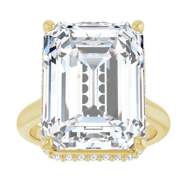 Hidden Halo-Style Engagement Ring Image 3 Futer Bros Jewelers York, PA