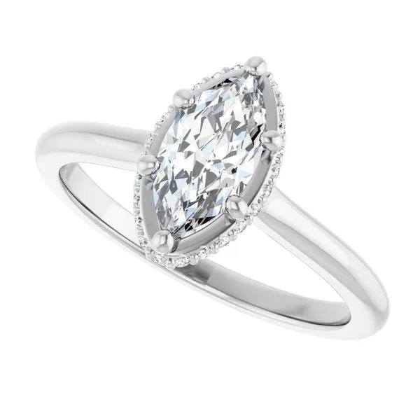 Hidden Halo-Style Engagement Ring Image 5 Futer Bros Jewelers York, PA