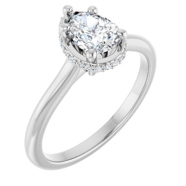 Hidden Halo-Style Engagement Ring