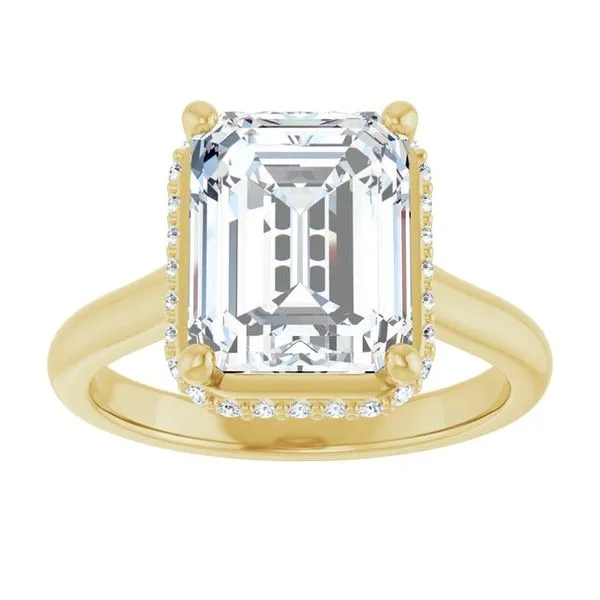 Hidden Halo-Style Engagement Ring Image 3 Raleigh Diamond Fine Jewelry Raleigh, NC