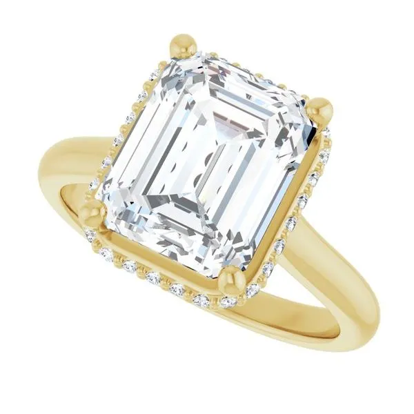 Hidden Halo-Style Engagement Ring Image 5 The Jewelry Source El Segundo, CA