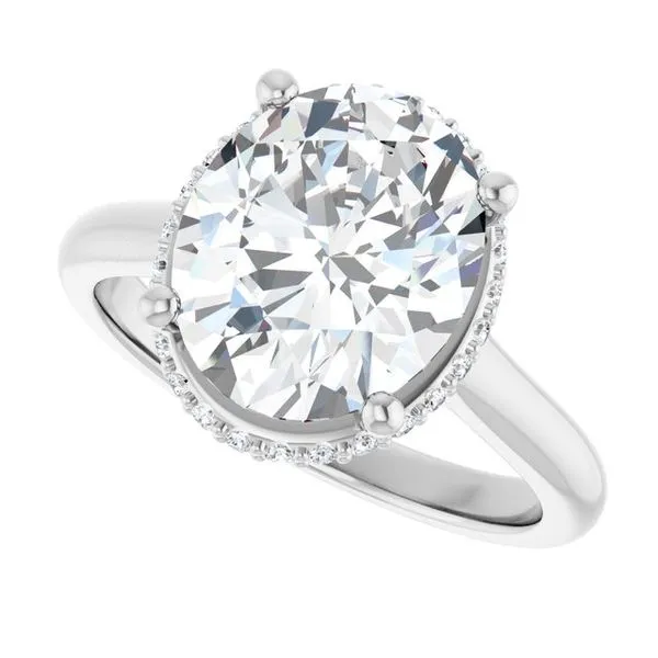 Hidden Halo-Style Engagement Ring Image 5 The Jewelry Source El Segundo, CA