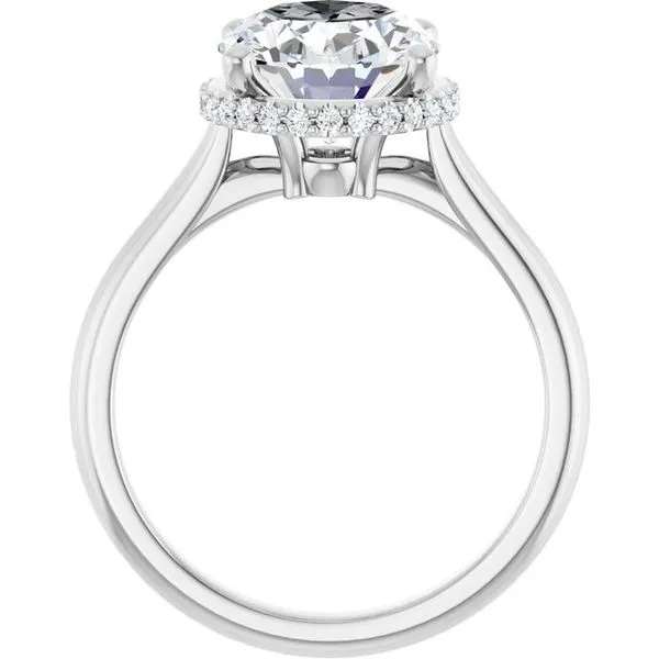 Hidden Halo-Style Engagement Ring Image 2 Don's Jewelry & Design Washington, IA