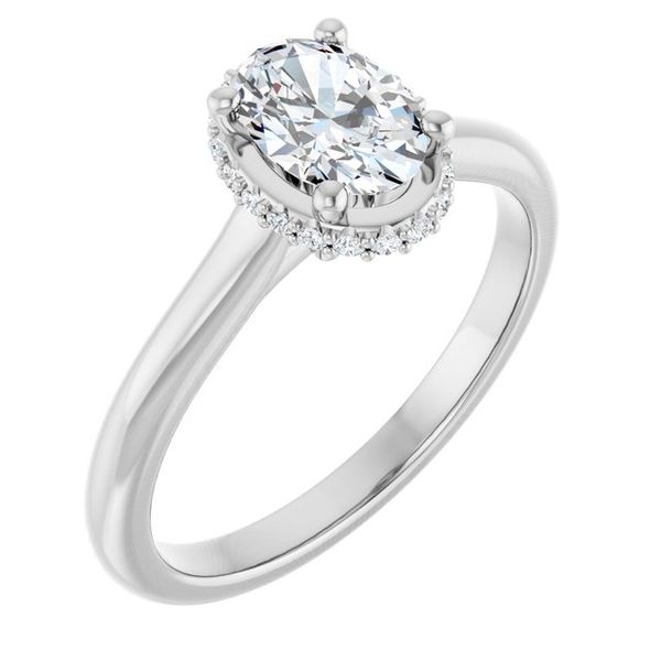 Hidden Halo-Style Engagement Ring