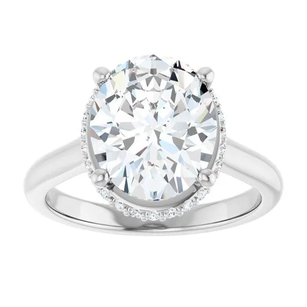 Hidden Halo-Style Engagement Ring Image 3 J. West Jewelers Round Rock, TX