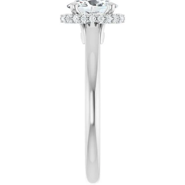 Hidden Halo-Style Engagement Ring Image 4 J. West Jewelers Round Rock, TX