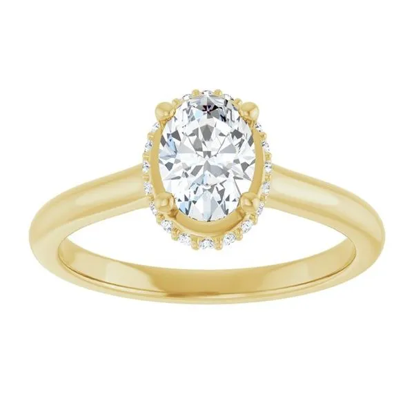 Hidden Halo-Style Engagement Ring Image 3 Michael Szwed Jewelers Longmeadow, MA