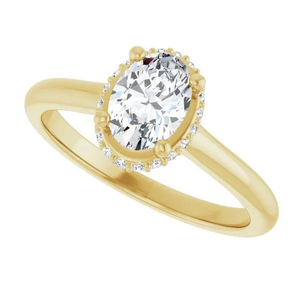 Hidden Halo-Style Engagement Ring Image 5 Vulcan's Forge LLC KANSAS CITY, MO