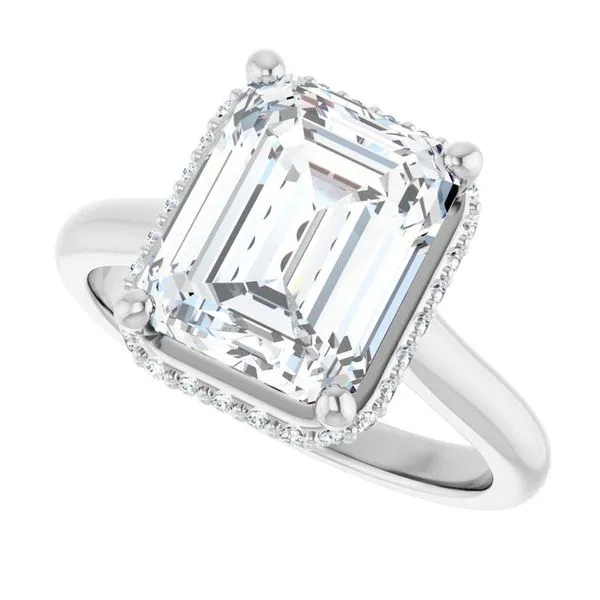 Hidden Halo-Style Engagement Ring Image 5 Vulcan's Forge LLC KANSAS CITY, MO