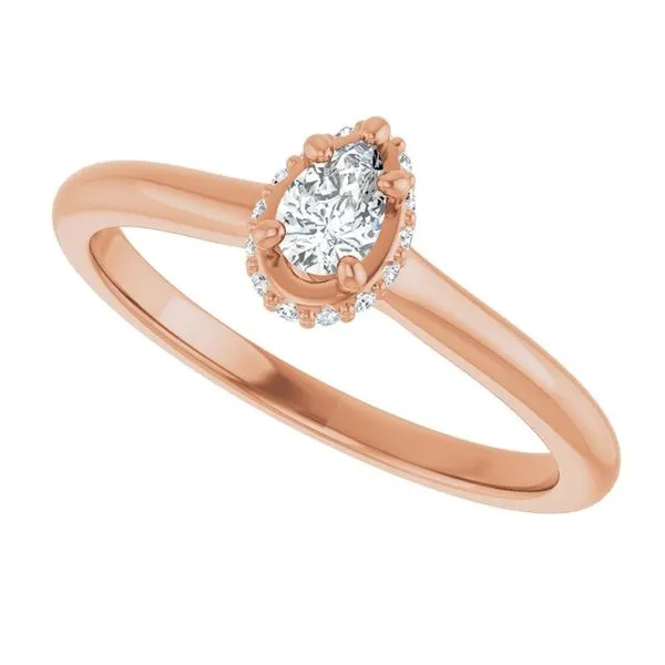 Hidden Halo-Style Engagement Ring Image 5 Vulcan's Forge LLC KANSAS CITY, MO