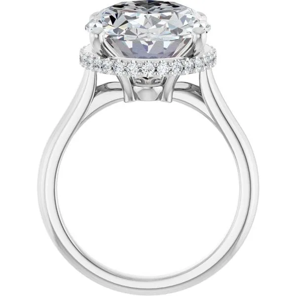Hidden Halo-Style Engagement Ring Image 2 Vulcan's Forge LLC KANSAS CITY, MO