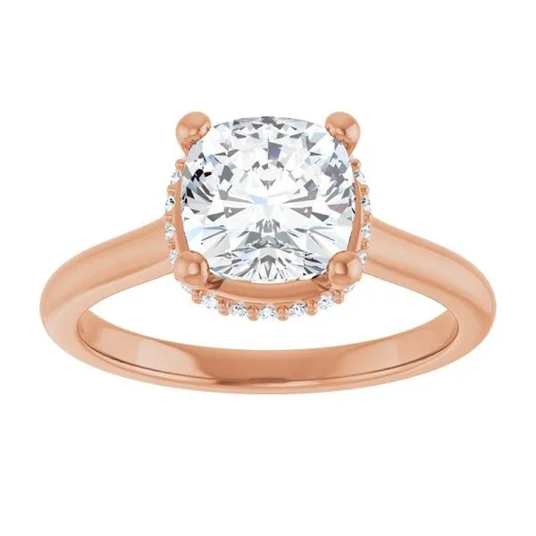 Hidden Halo-Style Engagement Ring Image 3 Raleigh Diamond Fine Jewelry Raleigh, NC