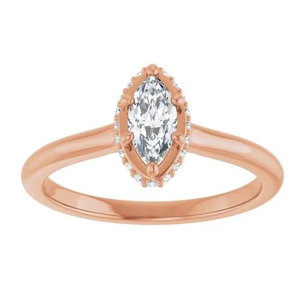 Hidden Halo-Style Engagement Ring Image 3 Don's Jewelry & Design Washington, IA