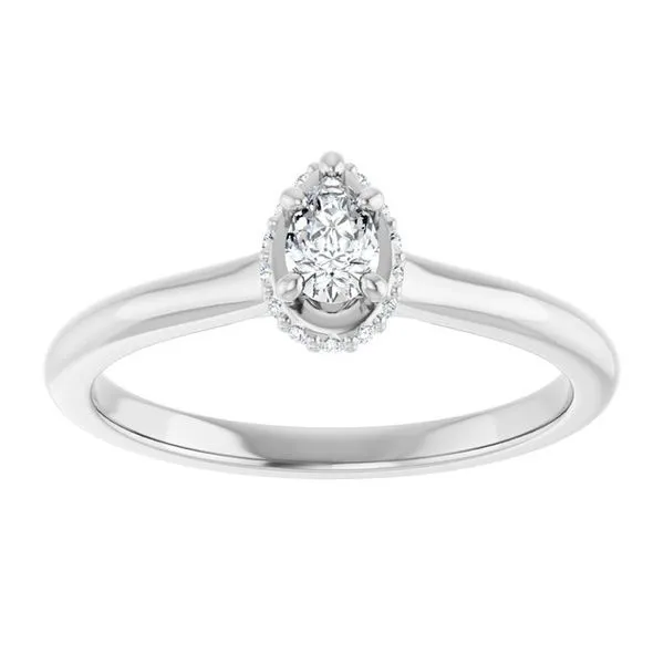 Hidden Halo-Style Engagement Ring Image 3 Raleigh Diamond Fine Jewelry Raleigh, NC