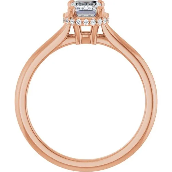 Hidden Halo-Style Engagement Ring Image 2 Vulcan's Forge LLC KANSAS CITY, MO