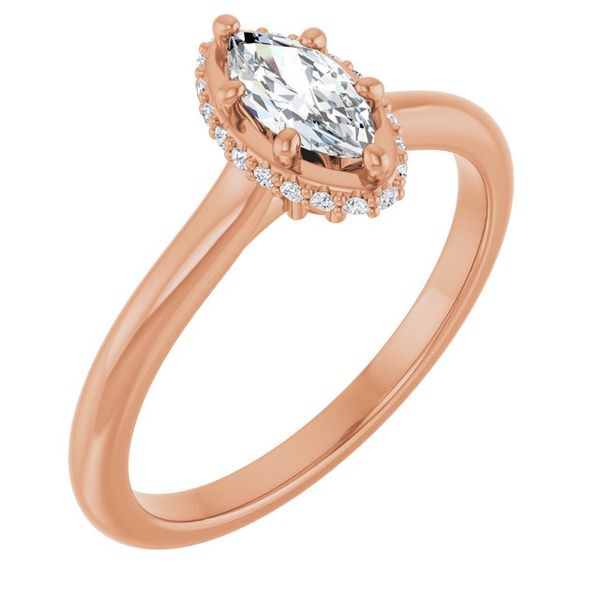 Hidden Halo-Style Engagement Ring