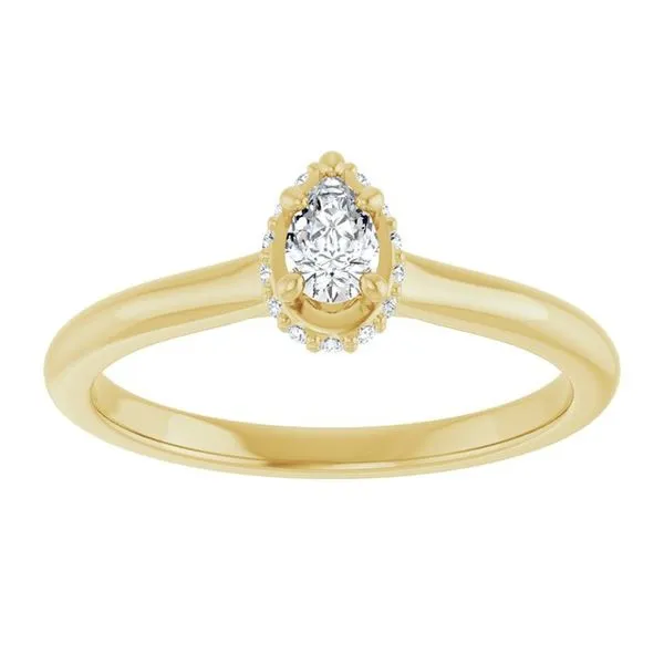 Hidden Halo-Style Engagement Ring Image 3 Vulcan's Forge LLC KANSAS CITY, MO