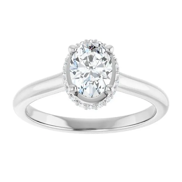 Hidden Halo-Style Engagement Ring Image 3 The Jewelry Source El Segundo, CA