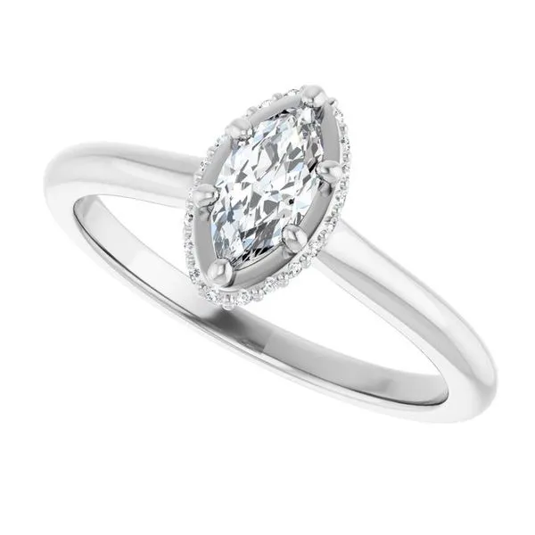 Hidden Halo-Style Engagement Ring Image 5 Don's Jewelry & Design Washington, IA