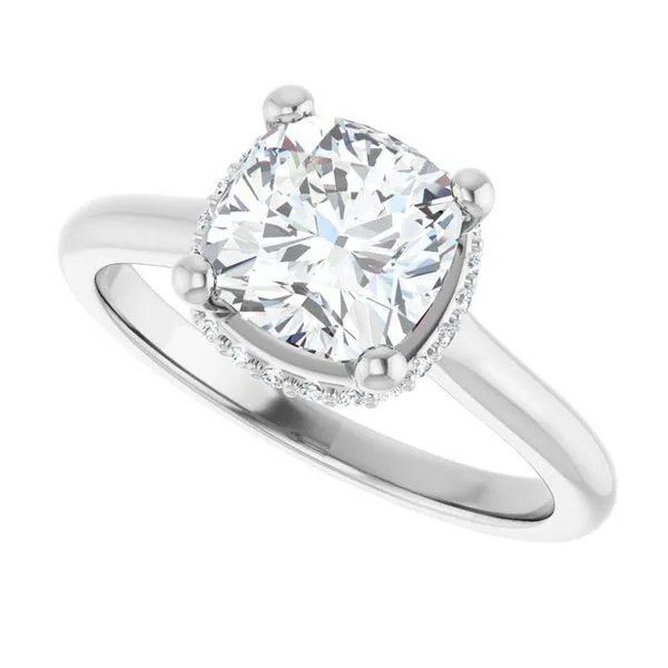 Hidden Halo-Style Engagement Ring Image 5 Austin's Fine Diamonds & Jewelry Lyndhurst, NJ