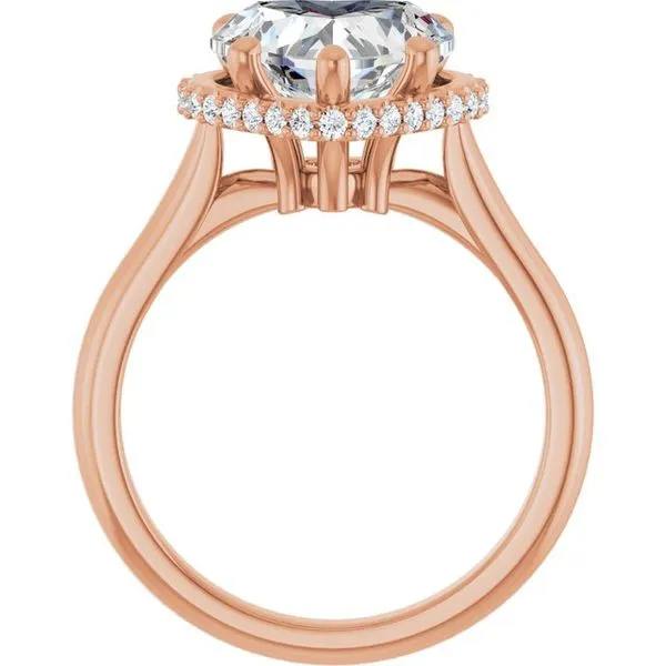 Hidden Halo-Style Engagement Ring Image 2 JF Jones Jewelers Rochester, NY