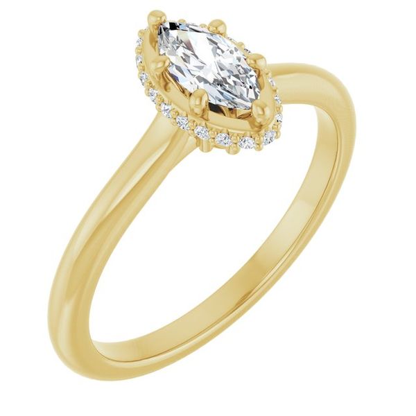 Hidden Halo-Style Engagement Ring