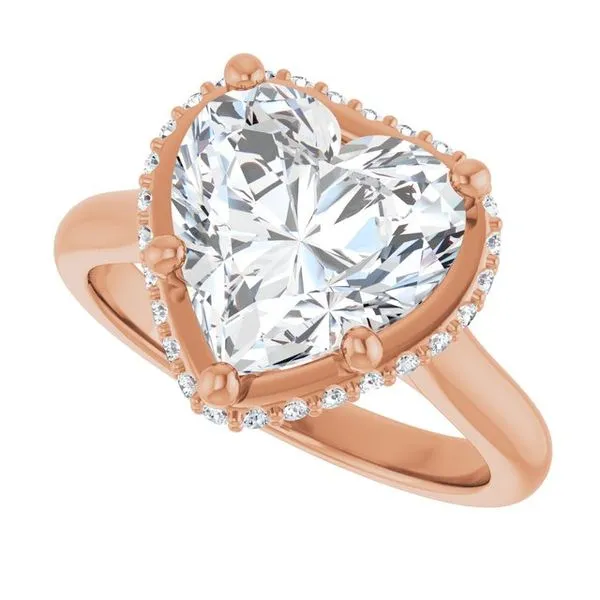 Hidden Halo-Style Engagement Ring Image 5 Vulcan's Forge LLC KANSAS CITY, MO