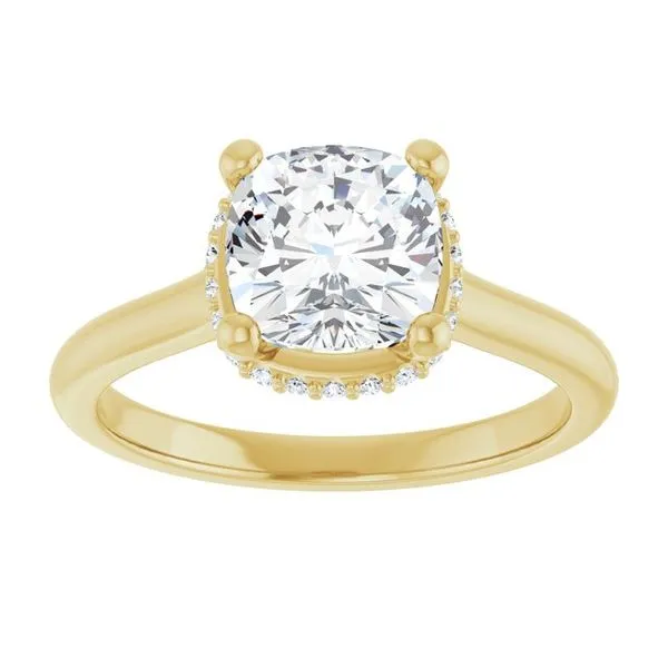 Hidden Halo-Style Engagement Ring Image 3 JF Jones Jewelers Rochester, NY