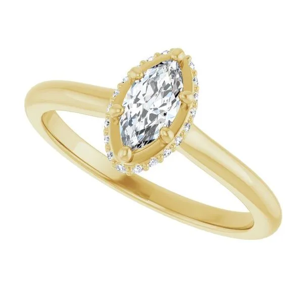 Hidden Halo-Style Engagement Ring Image 5 Futer Bros Jewelers York, PA