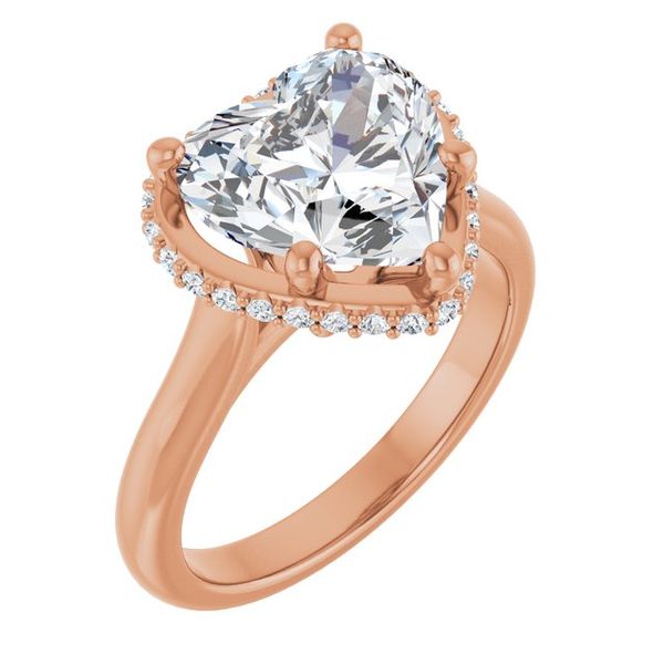 Hidden Halo-Style Engagement Ring