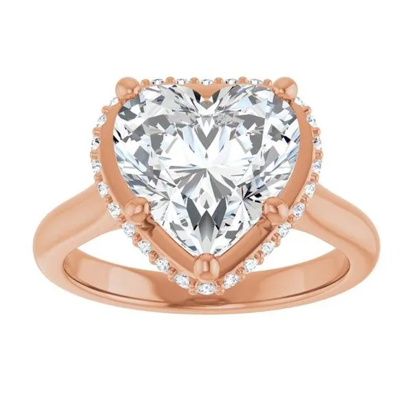 Hidden Halo-Style Engagement Ring Image 3 Futer Bros Jewelers York, PA