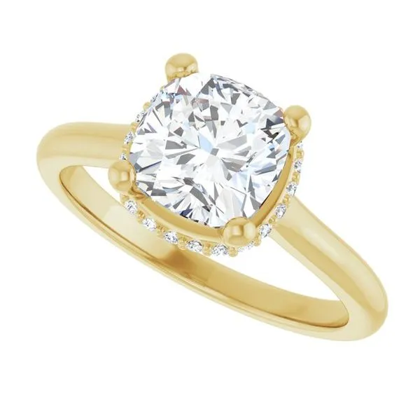 Hidden Halo-Style Engagement Ring Image 5 Michael Szwed Jewelers Longmeadow, MA