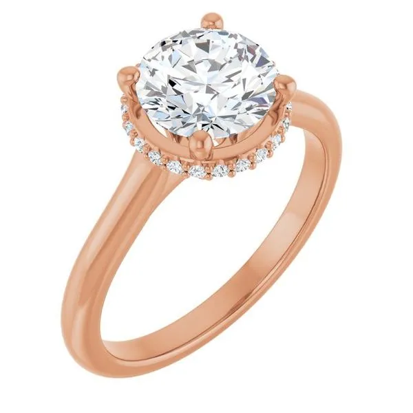 Hidden Halo-Style Engagement Ring