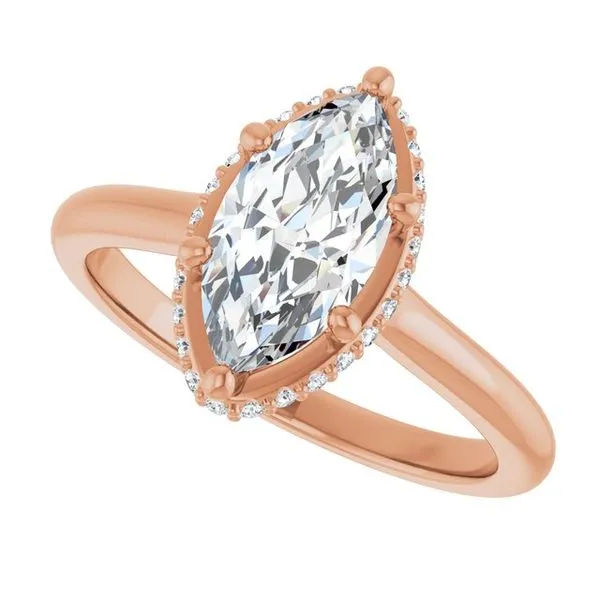 Hidden Halo-Style Engagement Ring Image 5 Raleigh Diamond Fine Jewelry Raleigh, NC