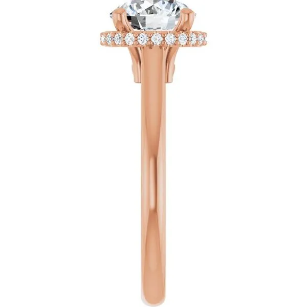 Hidden Halo-Style Engagement Ring Image 4 J. West Jewelers Round Rock, TX