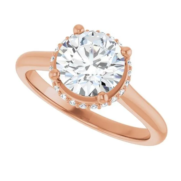 Hidden Halo-Style Engagement Ring Image 5 The Jewelry Source El Segundo, CA