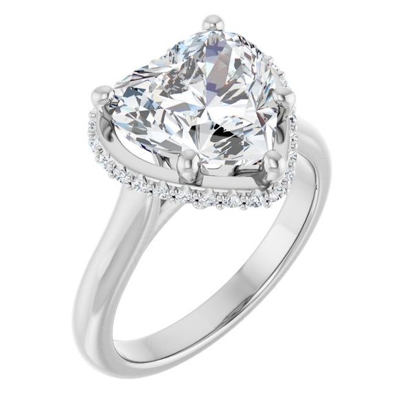 Hidden Halo-Style Engagement Ring