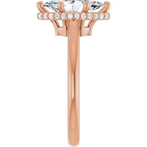 Hidden Halo-Style Engagement Ring Image 4 Futer Bros Jewelers York, PA